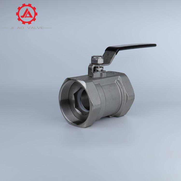 One piece internal thread ball valve Q11F-16P stainless steel 3