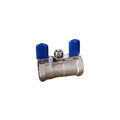 Single butterfly handle ball valve