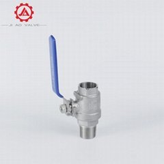 2pc ball valve with internal and external thread jiao valve