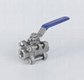 Simple q11F-16P three-piece internal thread ball valve 1