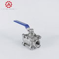 Stainless steel three piece hard seal ball valve jiao valve 3