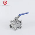 3pc butt welding ball valve Q11F-16P Jopao valve good sealing