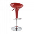 ABS plastic chrome base swivel adjustable bar stool 1