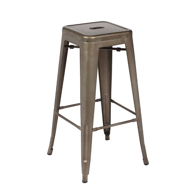 Hot Sale Dining Room Furniture metal dining bar stool with footrest Tolix stool