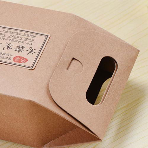 Recyclable Kraft Paper Bag for Food Container 2