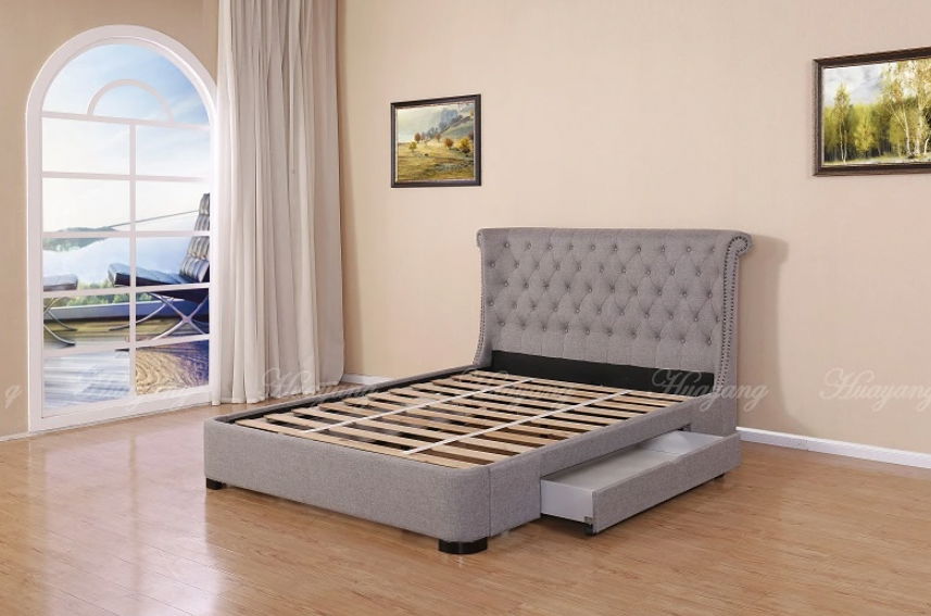 Genuine Leather PU Drawer Bed 3