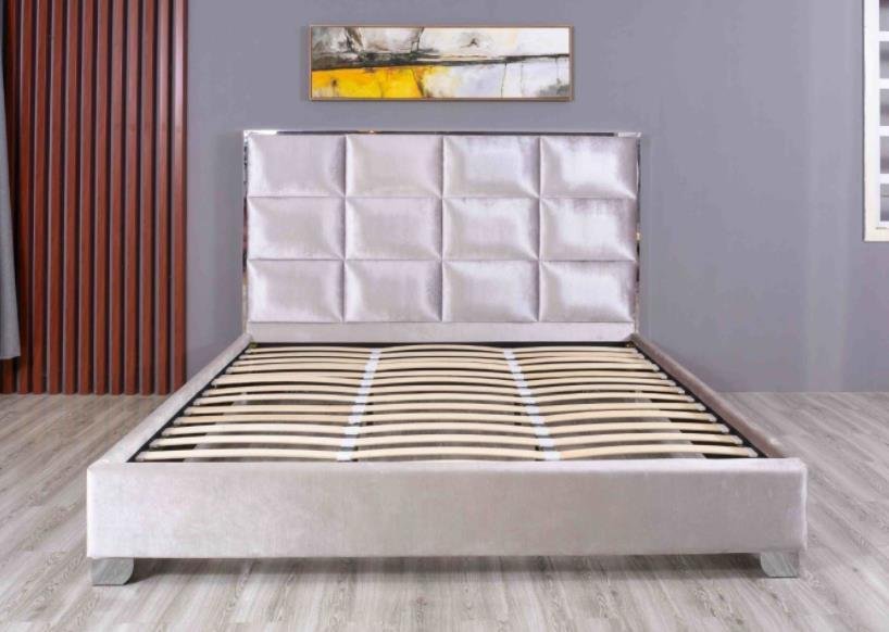 Contemporary Fabric Upholstered Bed