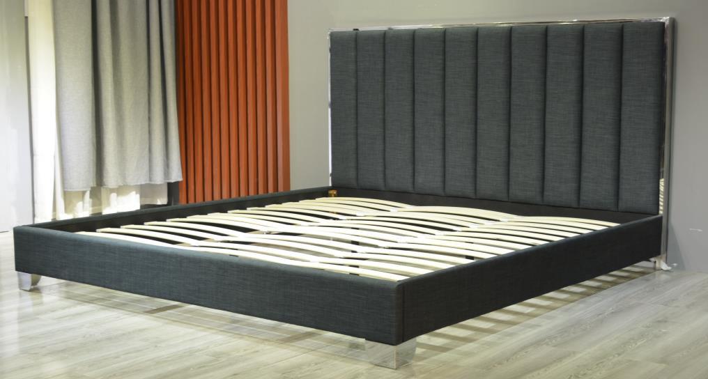 Modern Luxury Velvet Upholstered Bed