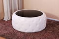 Faux Leather Ottoman 1