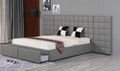 Fabric Woven Pattern Bed Double Bedroom Bed with Bed Couch Furniture