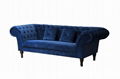 3 Seat Sofa Velvet Sofa Fabric Sofa Hotel Furniture Sofa Bed