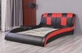 Double Color PU Bed Double Bed Bedroom Bed King Bed Sofa Bed Modern Bedroom Furn