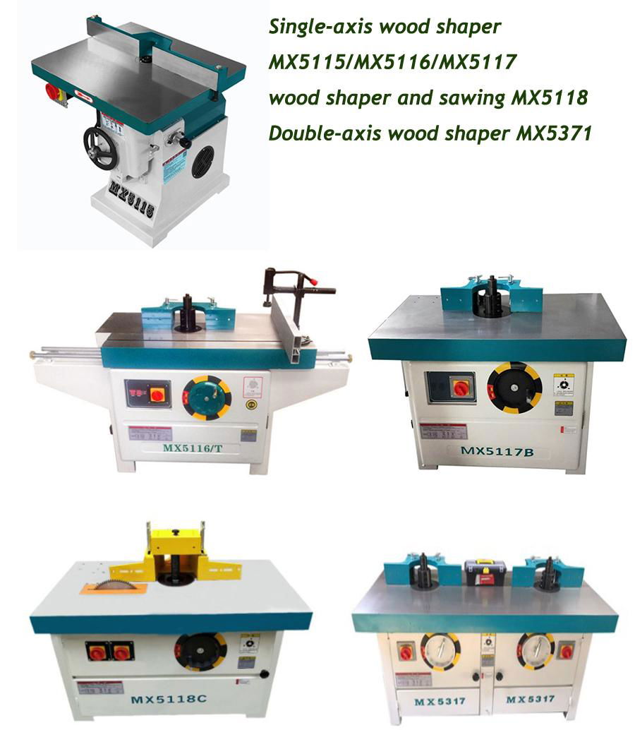 Mx5115 3kw High quality Vertical wood template shaper spindle moulder machine 4