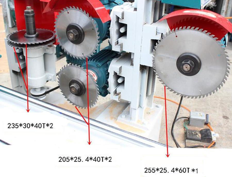 Widely used Five pneumatic disc circular saw tenon machine woodworking 4