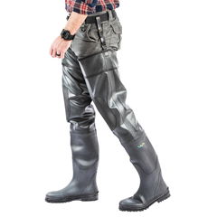 Multi-layer rubber hip waders