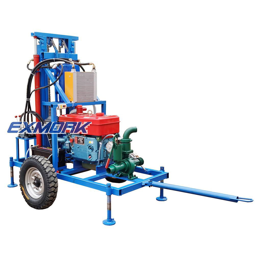 Exmork  HF300D diesel engine hydraulic water drilling machine 2