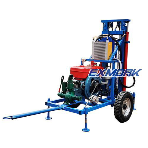 Exmork  HF300D diesel engine hydraulic water drilling machine 3