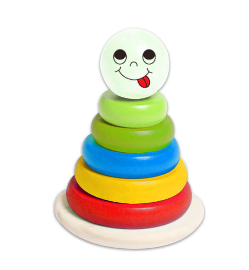 Small Stacking Block Tower Wooden Toys for Babies and Kids 1
