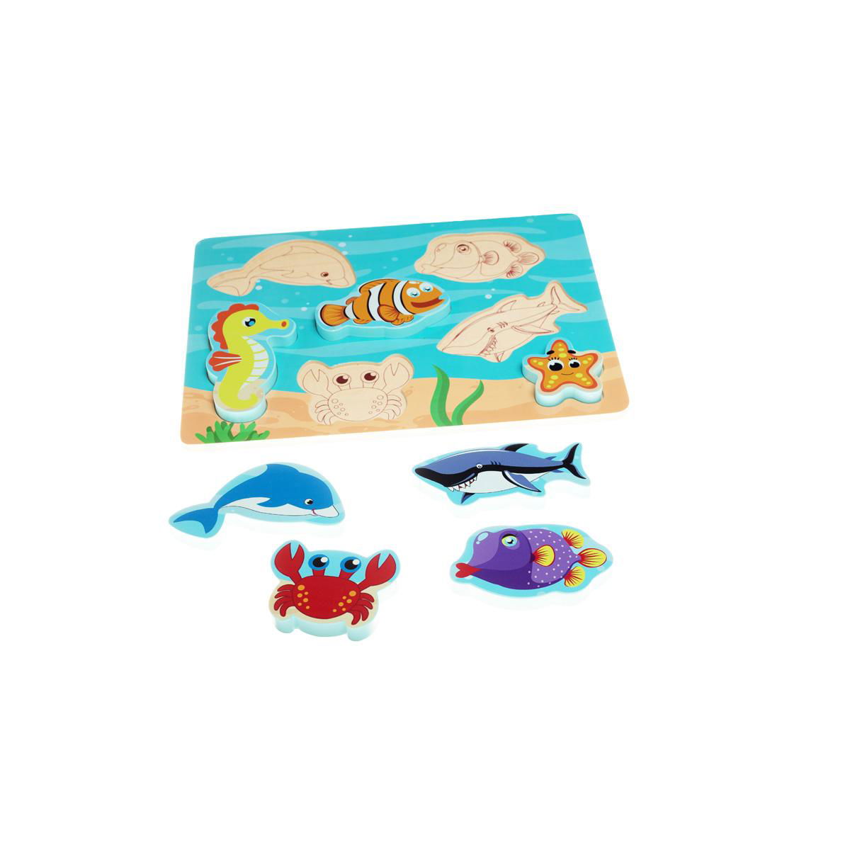 Wooden 3D Ocean Puzzle Toy  2