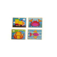 Wooden Shape Puzzle Set for Kids and Children 