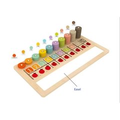 Wooden Toys Manufacturer Factory of Stacking & Counting Easel for Kids and Child