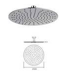 ultra thin shower head set square12 inches  SUS304 bathroom accessories 2