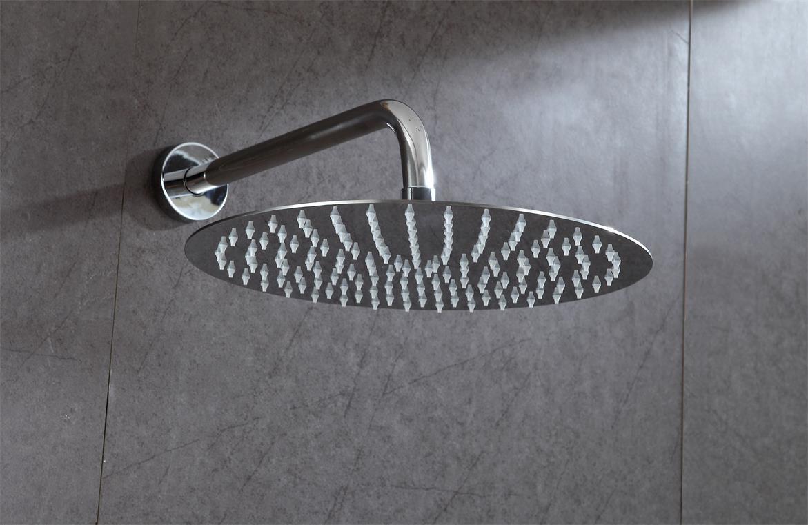 shower head set round 12 inches SUS304 shower room fittings CP2T