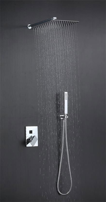 LED shower set square head 12 to 24 inches SUS304