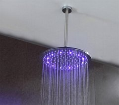 LED shower set round ceiling mounted head 12 to 24 inches SUS304