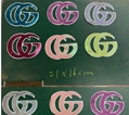 CC PATCH GG PATCH     ATCH  large Sequin letter embroidered cloth patch 3
