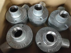 Back Outlet Malleable Iron Circular Boxes Terminal 1 Way