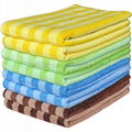 AS40304566 microfiber weft-knitted color chess towel 1