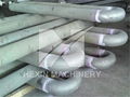 gas fired radiant heater tube assembly with precision cast return bends insulati 1