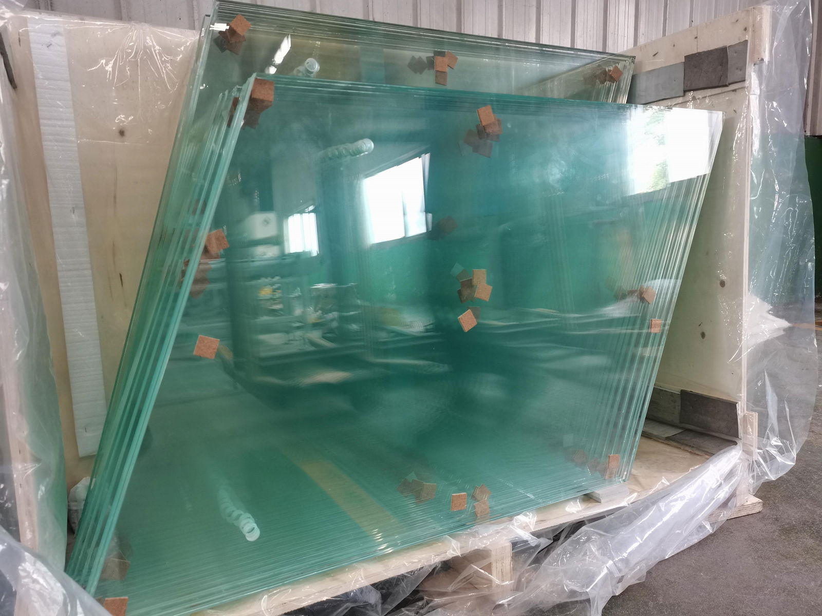 laminated glass, PVB, SGP, EVA, guard rail glass, rail glass, glass fence  3