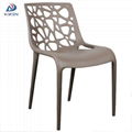 Coffee shop restaurant stackable armless plastic chair for sale