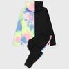 Custom Logo Men Tie Dye Color Block Tracksuit Set