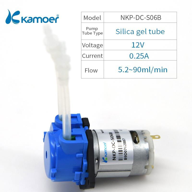 Kamoer NKP 3V 6V 12V 24V Mini DC Peristaltic Pump Water Device For Fish Tank Mot 2