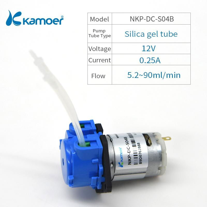 Kamoer NKP 3V 6V 12V 24V Mini DC Peristaltic Pump Water Device For Fish Tank Mot 4