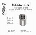 M0863 3.8V 35mAh TWS藍牙無線耳機助聽器鋼柱鋰離子電池 3