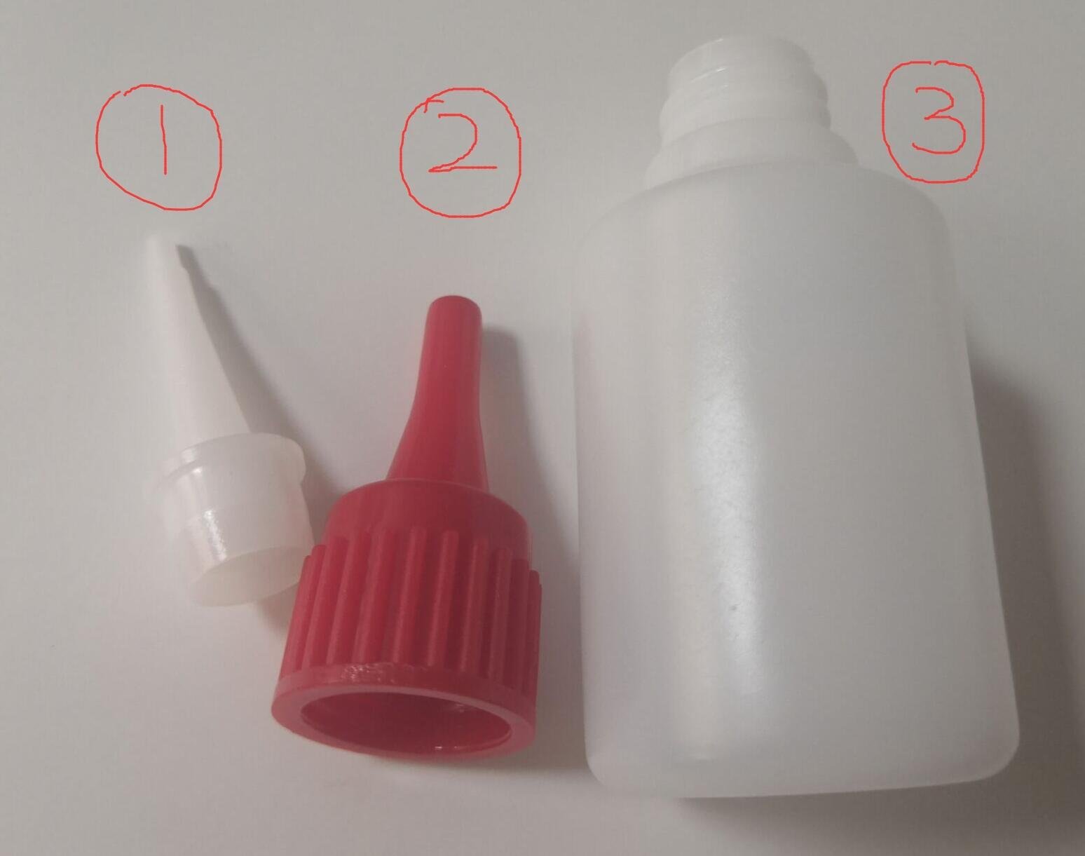Super glue bottle HDPE adhesive plastic package