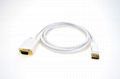 DisplayPort to VGA Adapters Male to Male White Gold Plated Connector