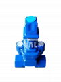 Threaded resilient seat gate valve