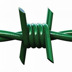 PVC Coated Barbed Wire    hot dipped galvanized barbed wire