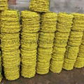 PVC Coated Barbed Wire    hot dipped galvanized barbed wire   