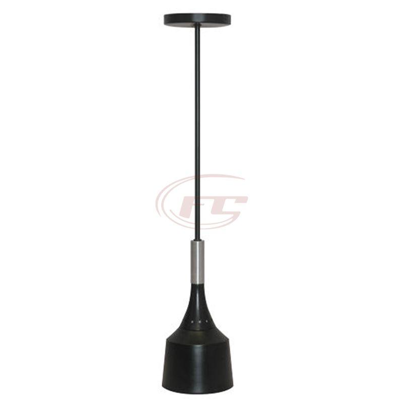 Modern matte black Hotel pendants lamp includes a matte black metal shade