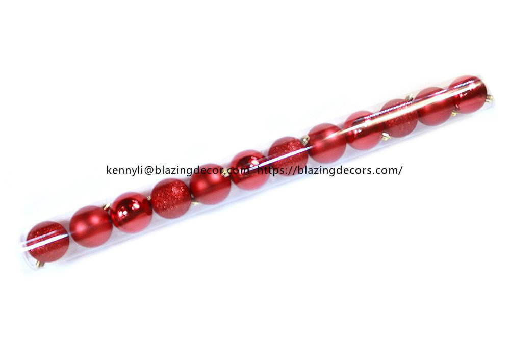 Hot Selling Good Quality Plastic Christmas Ball Set