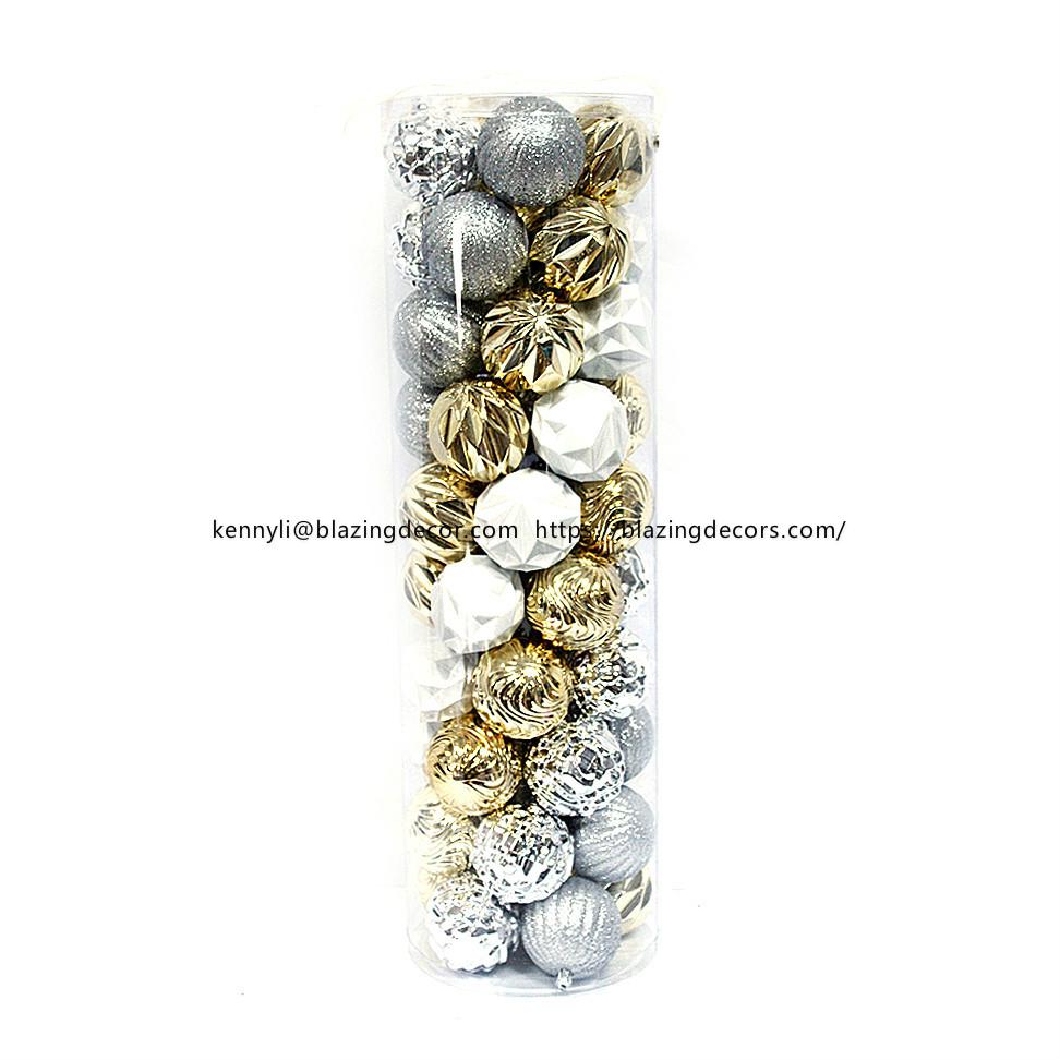 Hot Selling Good Quality Plastic Christmas Ball Set 4