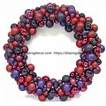 Hot Selling Exclusive Plastic Christmas Ball Ornament Wreath 5