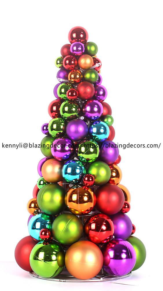 Salable Exclusive Plastic Christmas Ball Ornament Tree 3