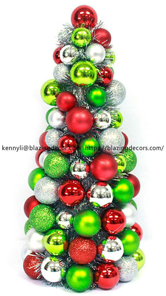 Salable Exclusive Plastic Christmas Ball Ornament Tree 4